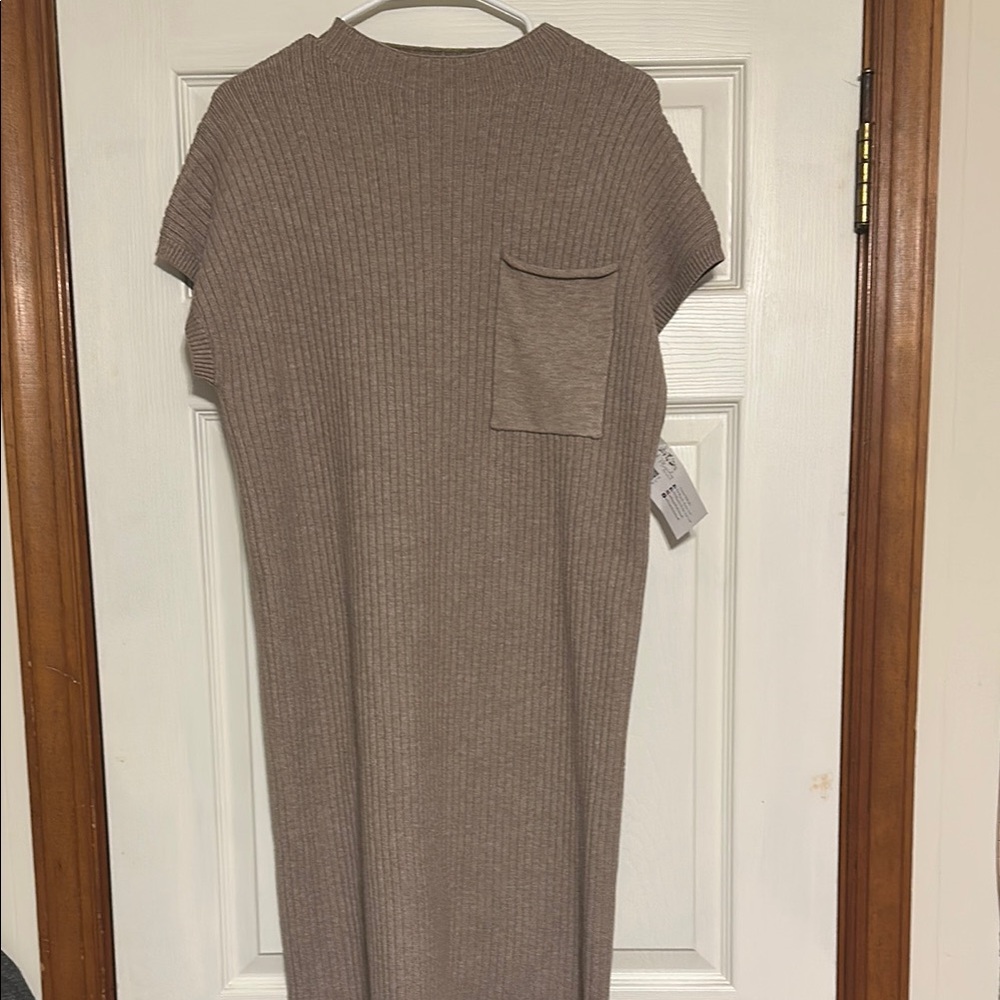 Patch pocket sweater dress NWT size medium